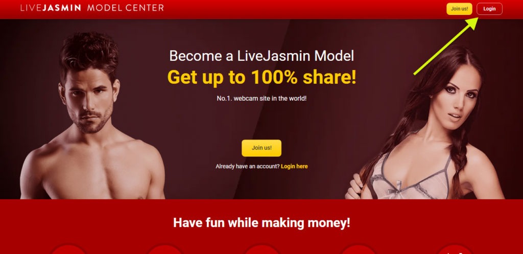 Livejasmin аккаунт модели: вход в центр